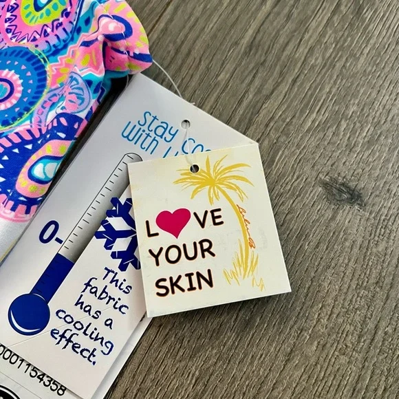 Lulu B Paisley Sleeveless Dress Size Large UPF 50 Cooling Fabric New With Tags - Picture 9 of 10